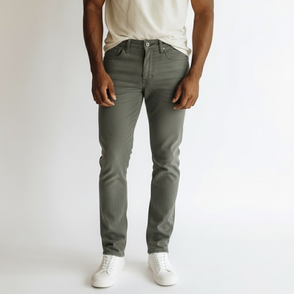 GANT Men's Slim Fit Jeans Grey 31x32 13.25oz Denim Mid-Rise 🔥